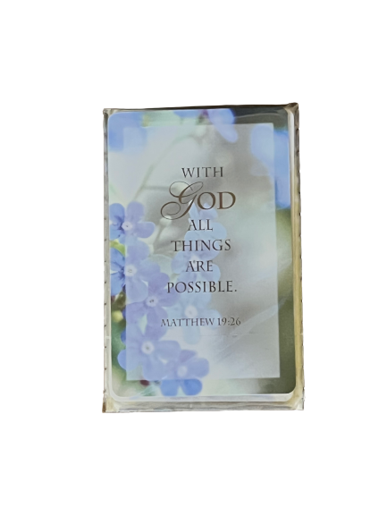 With God All Things Are Possible Pocket Faith Card