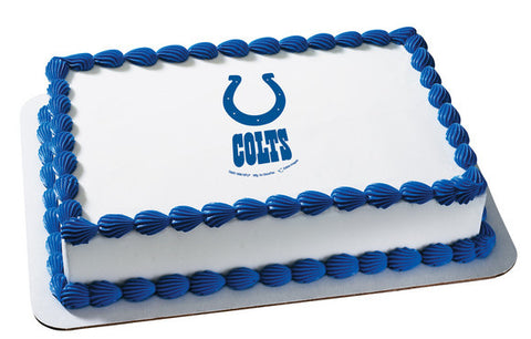 NFL Indianapolis Colts Edible Icing Sheet Cake Decor Topper