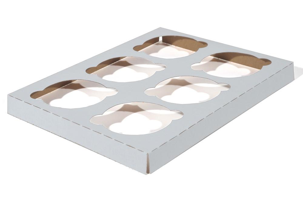 Cupcake Box Insert Tray - 6 Count
