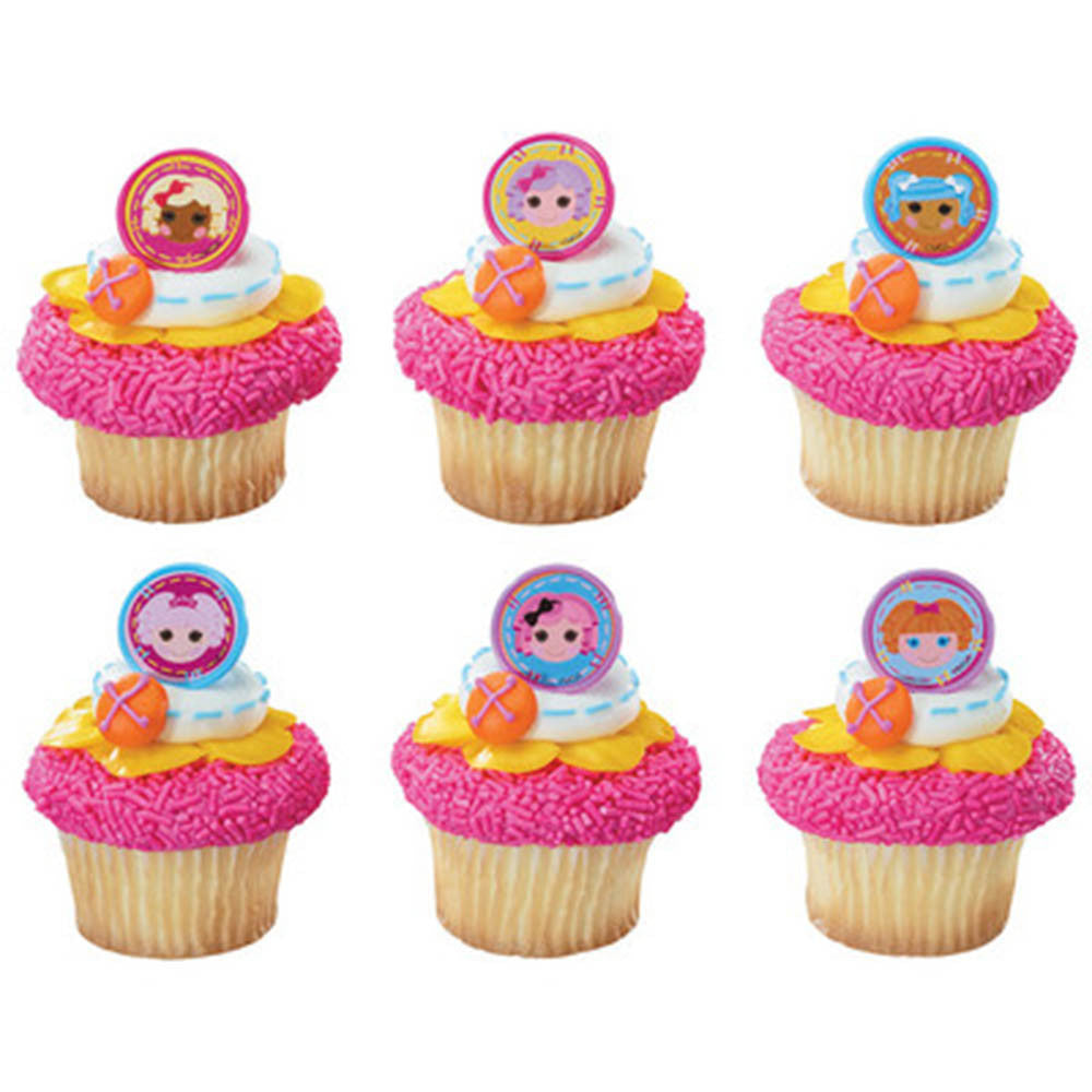 12 Lalaloopsy Cupcake Topper Rings