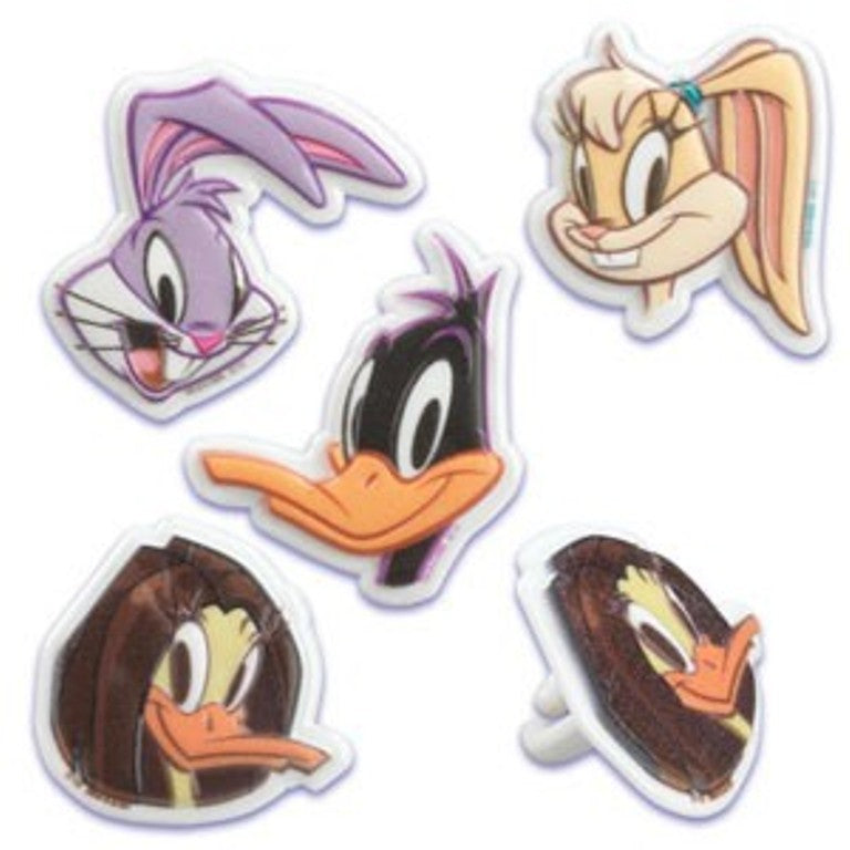 24 Looney Tunes Cupcake Rings