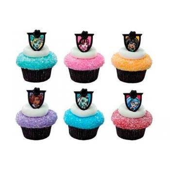 12 Monster High Cupcake Rings