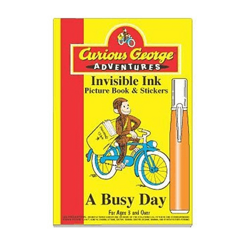 Curious George Adventures Invisible Ink Picture Book - A Busy Day