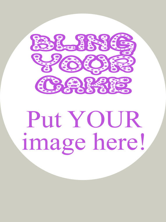 Design Your Own Single Image Edible Icing Round Cake Decor Topper - DYOSB