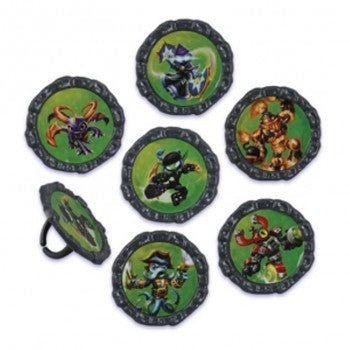 12 Skylanders Swap Force Cupcake Rings