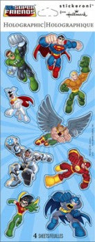 Superfriends Holographic Stickeroni Stickers