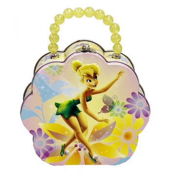 Disney Fairies Flower Yellow Carry All Tin Purse