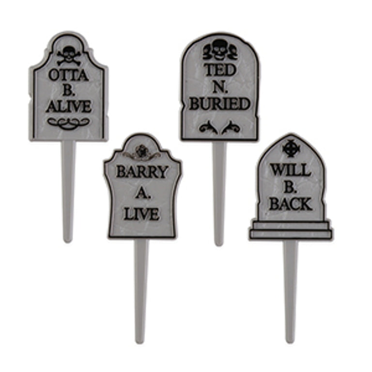 12 Tombstone Cupcake Rings