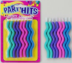 Cool Pastels Wavy Candles