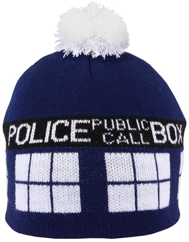 Doctor Who TARDIS Knit Pom Beanie