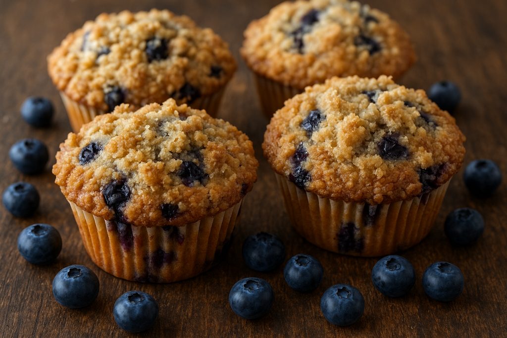 Bakery-Style Blueberry Muffins