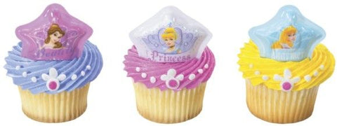 12 Disney Princess Cupcake Plac Toppers