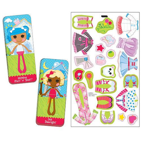 Lalaloopsy Mittens Fluff 'n' Stuff & Dot Starlight Magnetic Paper Dolls Mini Fun Tin Set 2