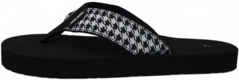 Houndstooth Flip Flops