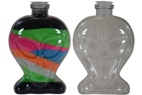 Plastic Alien Sand Art Bottle