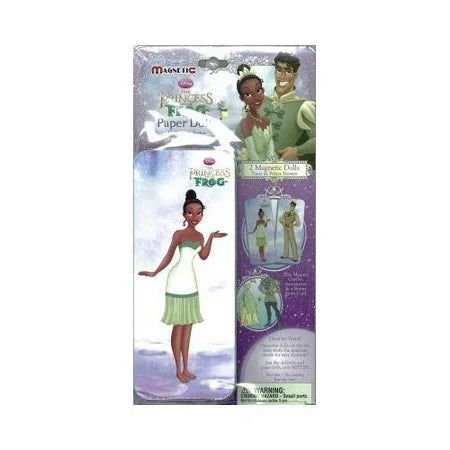 Disney Princess & the Frog Tiana Magnetic Paper Dolls Mini Fun Tin