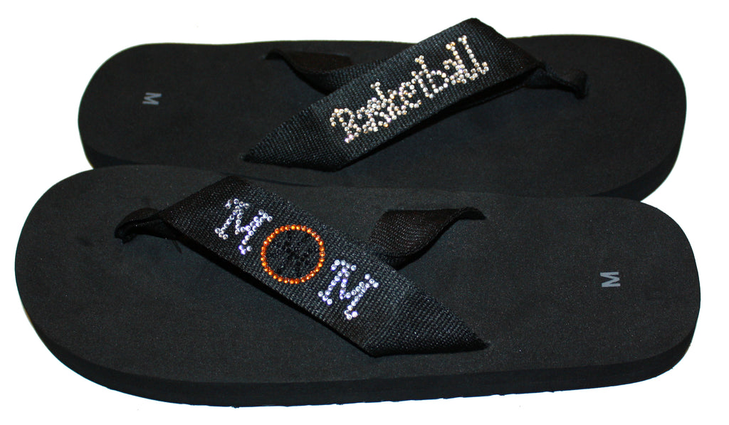 Basketball Mom Bling Flip Flops