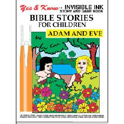 Invisible Ink Yes & Know Bible Story & Game Book for Children - Adam & Eve