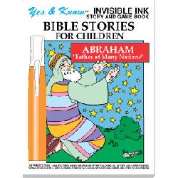 Invisible Ink Yes & Know Bible Story & Game Book for Children - Abraham Father of Many Nations