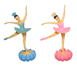 12 Ballerina Ballet Dancer with Rosebud Cupcake Toppers