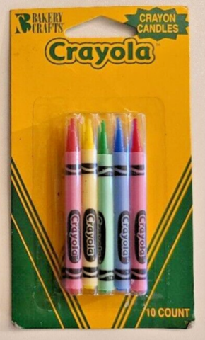 Crayola Crayon Party Candles