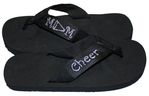 Cheer Mom Bling Flip Flops