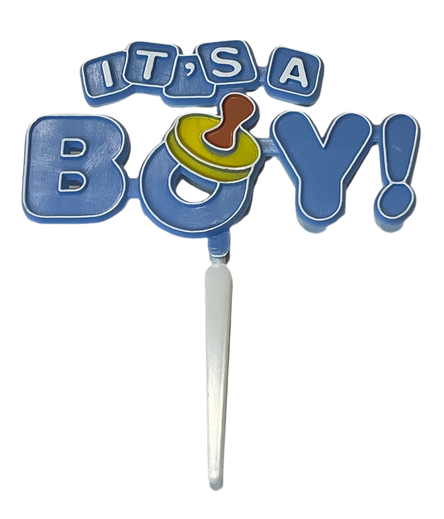 It's a Boy Cake Topper Pick