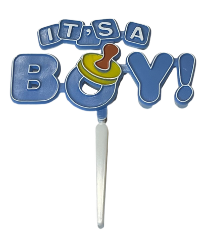 It's a Boy Cake Topper Pick
