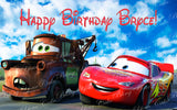 Disney Cars Lightning McQueen and Tow Mater Racing Edible Icing Sheet Cake Decor Topper - DC3