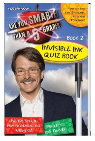 Invisible Ink Yes & Know Are You Smarter than a 5th Grader Game Book 2