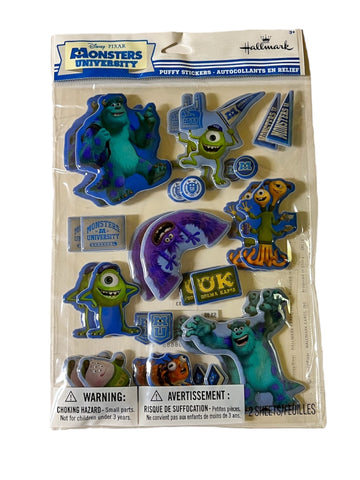 Monsters University Puffy Stickeroni Stickers