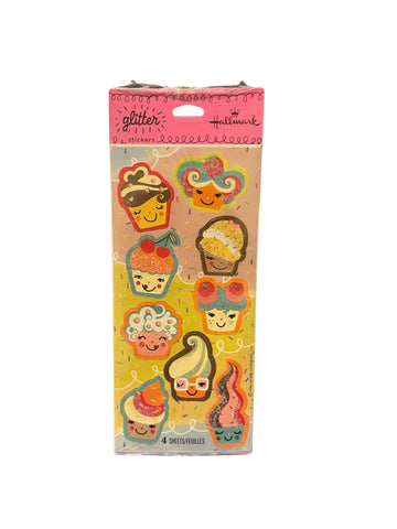 Glitter Cupcake Stickeroni Stickers