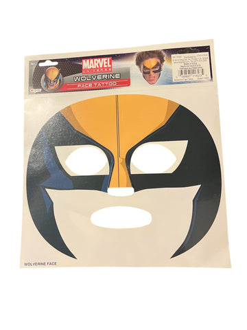 Marvel Wolverine Temporary Face Tattoo