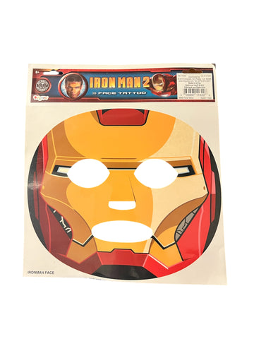 Marvel Iron Man Temporary Face Tattoo