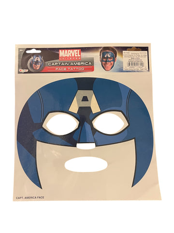 Marvel Captain America Temporary Face Tattoo