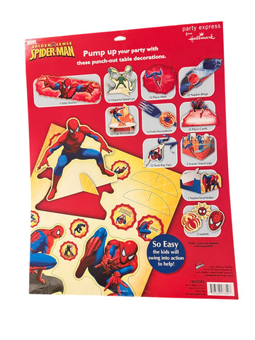 Spider-Man Punch-Out Table Decorations