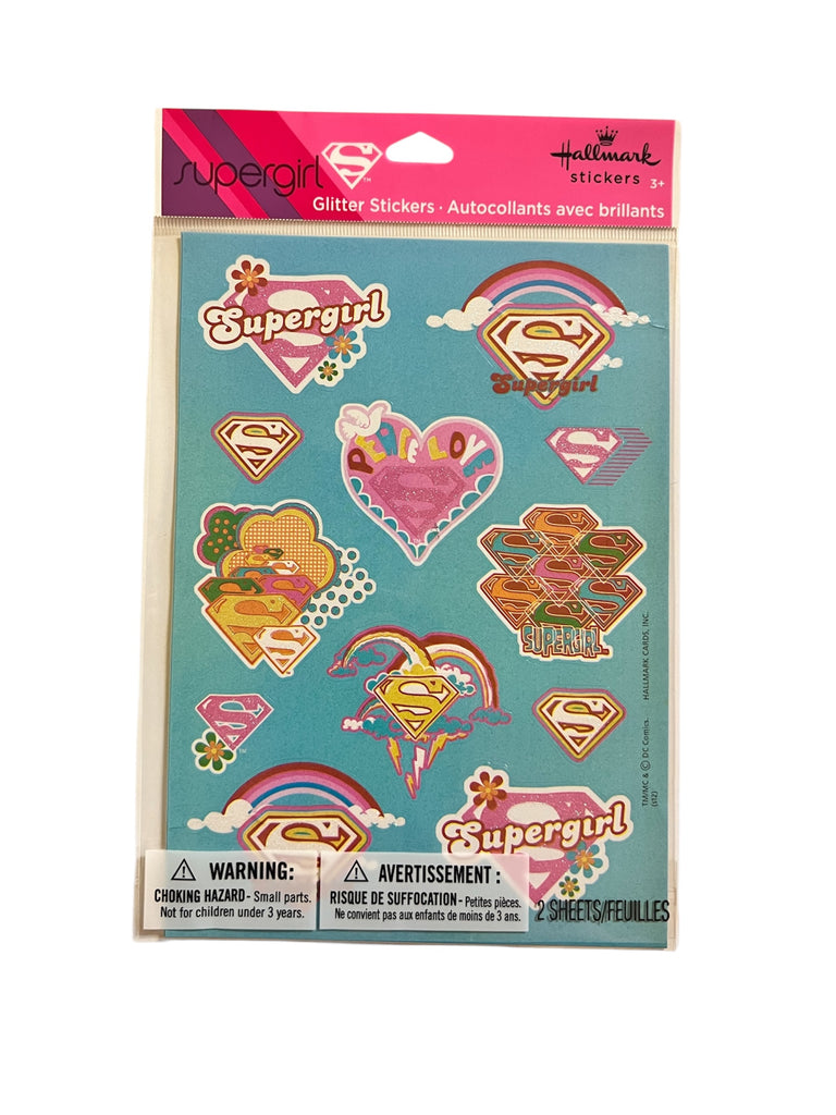 Supergirl Glitter Stickeroni Stickers
