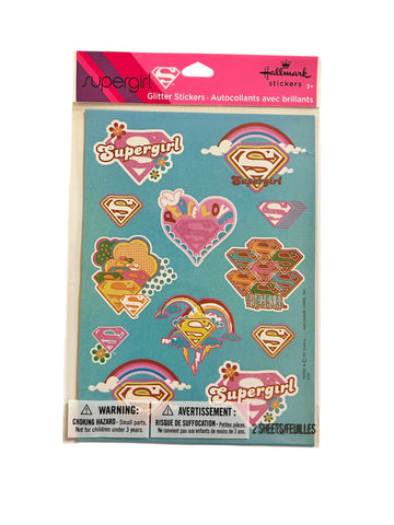 Supergirl Glitter Stickeroni Stickers