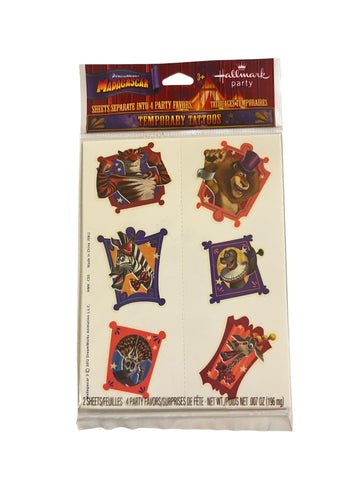 Madagascar Temporary Tattoos