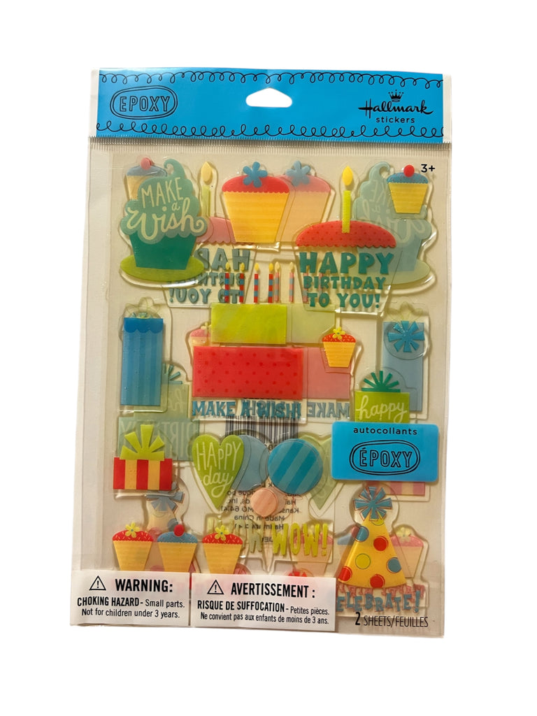 Birthday Epoxy Stickeroni Stickers