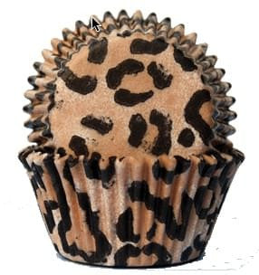 Cheetah Print Cupcake Liner Baking Cups