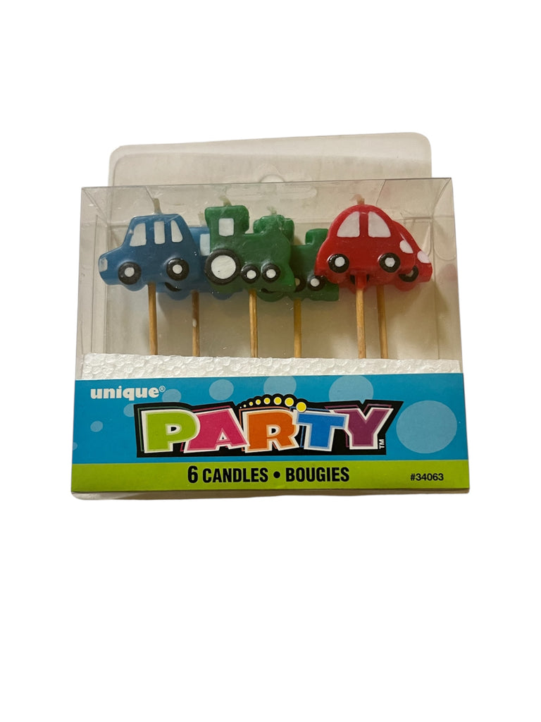 Vehicle (Car and Train) Candle Set