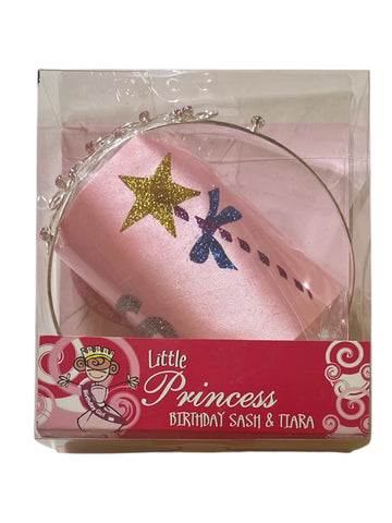 Little Princess Birthday Sash and Swirl Tiara