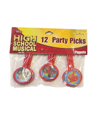 High School Musical Party Pick Cupcake Toppers