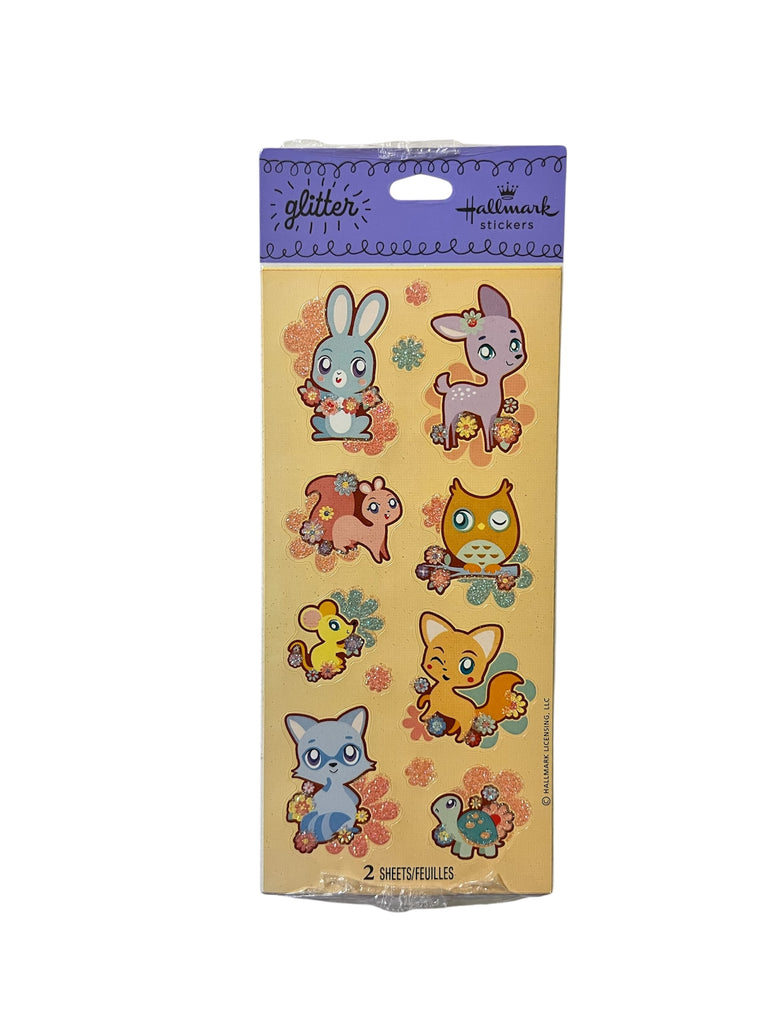 Cute Forest Animal Glitter Stickeroni Stickers