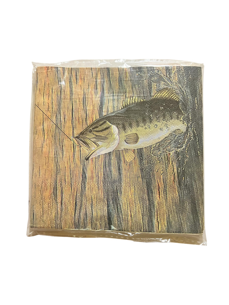 Havercamp Gone Fishin' Beverage Napkins
