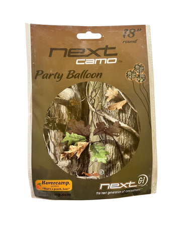 Havercamp Camouflage Mylar Party Balloon