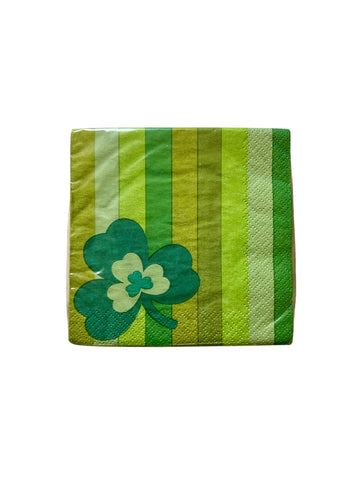 Shamrock and Stripes Beverage Napkins