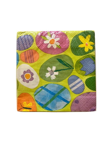 Casual Eggs Easter Beverage Napkins