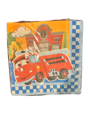 Cars Baby's 1ST Birthday Beverage Napkins